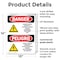 Signmission Formaldehyde Irritant Hazard Bilingual Danger Sign, Plastic, 10in W x 14in L, 2PK OS-2PACK-DS-P-1014-VS-1266 - alternate 3